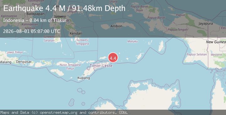 Map of Banda Sea