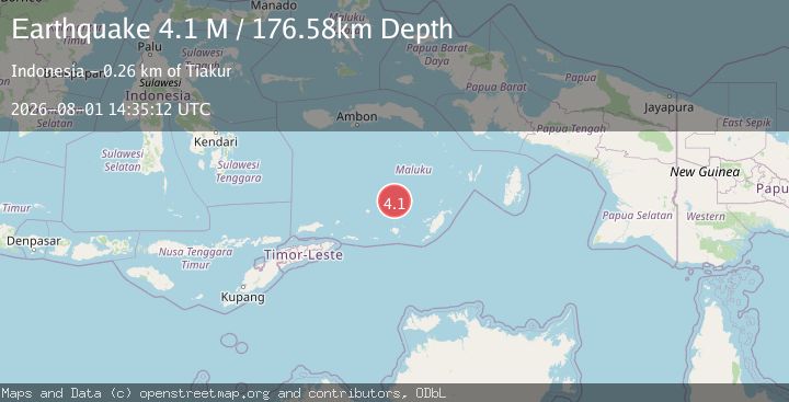Map of Banda Sea