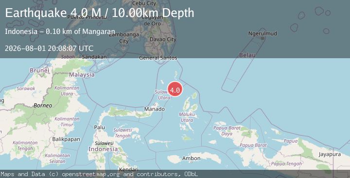 Map of Northern Molucca Sea