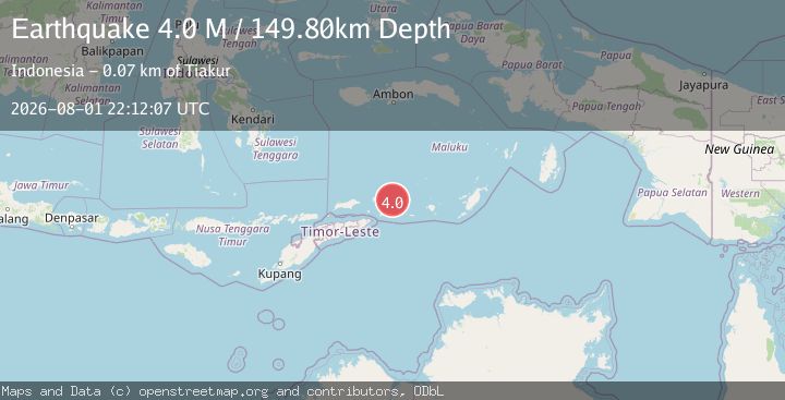 Map of Banda Sea