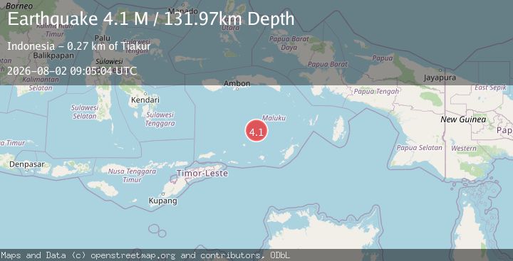 Map of Banda Sea