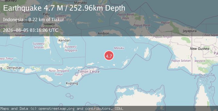 Map of Banda Sea