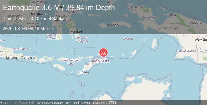 Map of Banda Sea