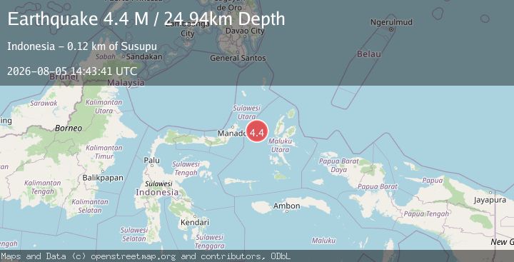 Map of Northern Molucca Sea