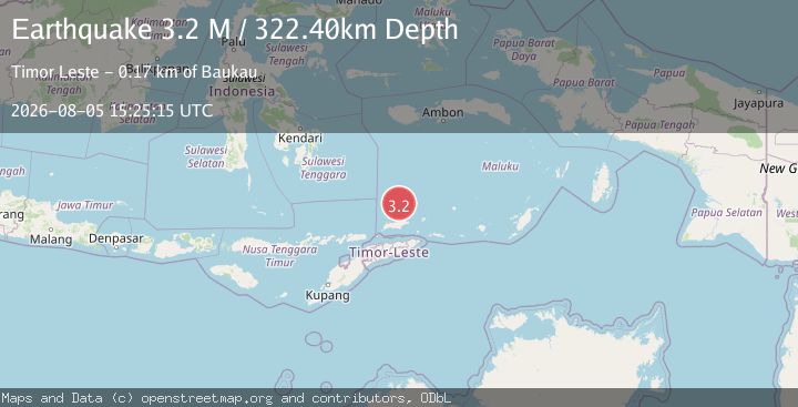 Map of Banda Sea