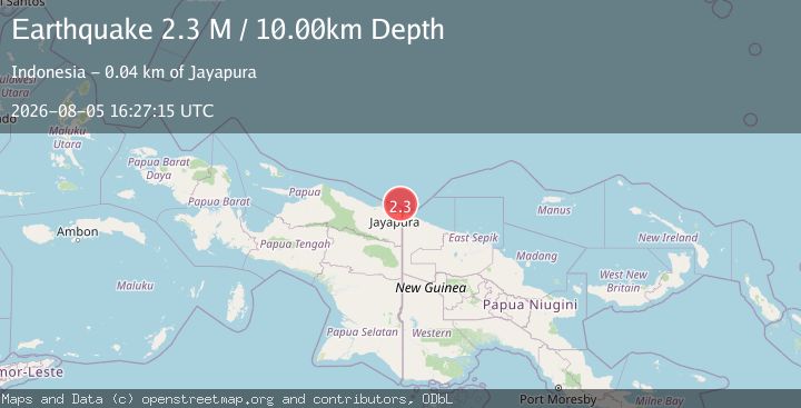 Map of Near North Coast of West Papua