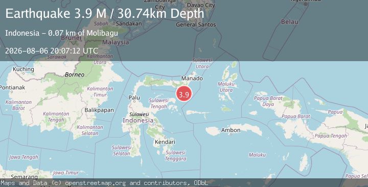 Map of Southern Molucca Sea
