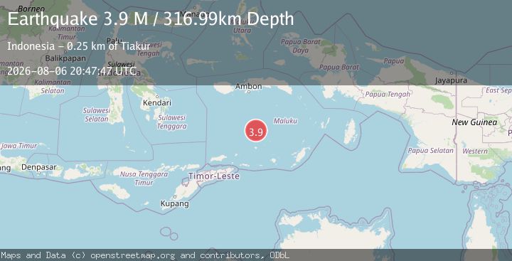 Map of Banda Sea