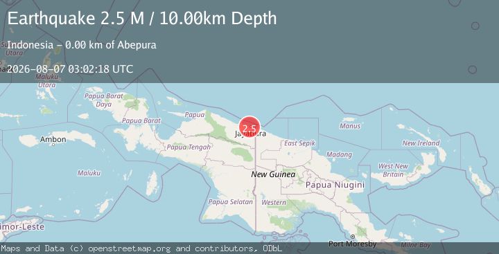 Map of Near North Coast of West Papua