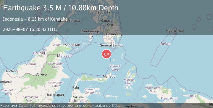Map of Celebes Sea