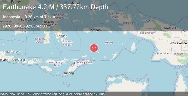 Map of Banda Sea