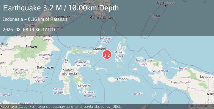 Map of Northern Molucca Sea