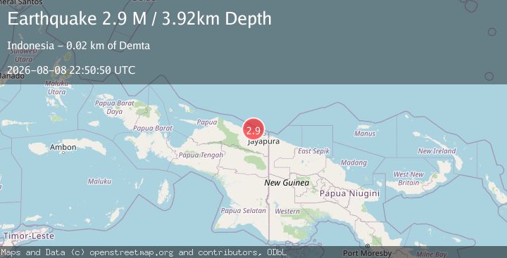 Map of Near North Coast of West Papua