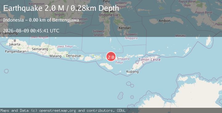 Map of Flores Region, Indonesia