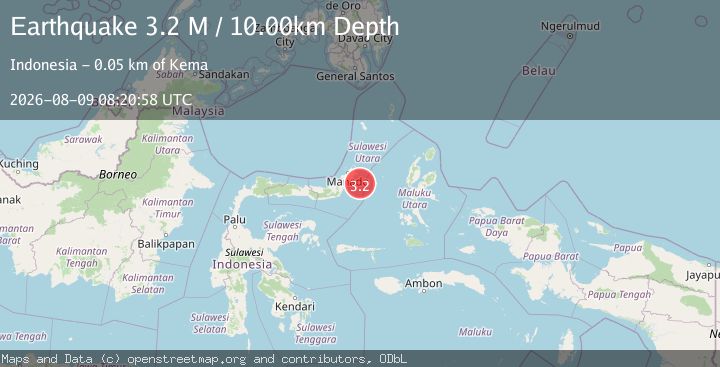 Map of Northern Molucca Sea