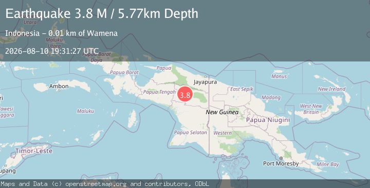 Map of West Papua, Indonesia