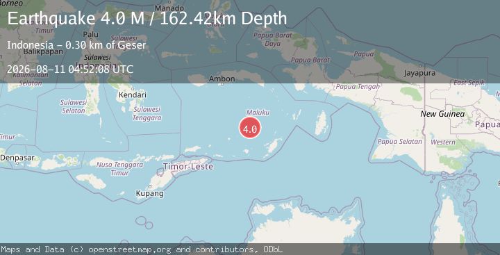 Map of Banda Sea