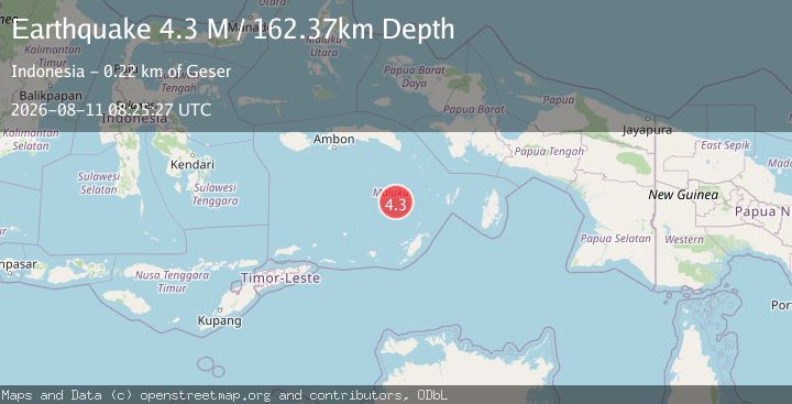 Map of Banda Sea