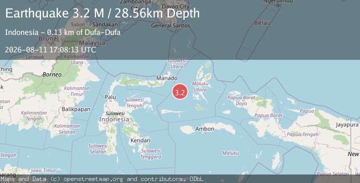 Map of Southern Molucca Sea