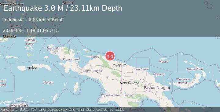 Map of Near North Coast of West Papua