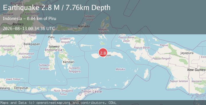 Map of Ceram Sea
