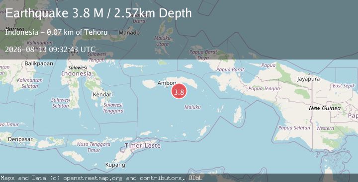 Map of Banda Sea
