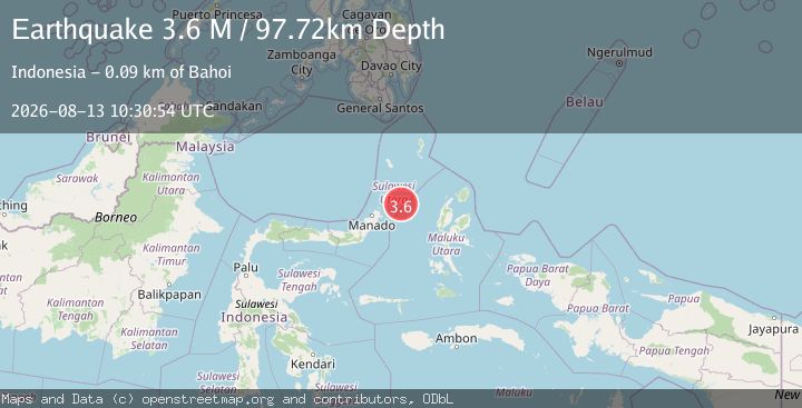 Map of Northern Molucca Sea
