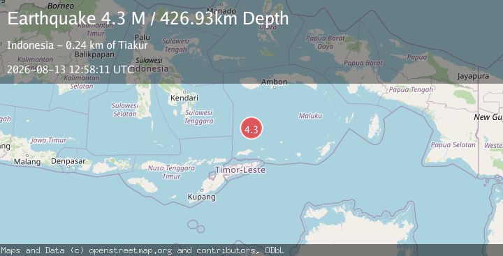 Map of Banda Sea