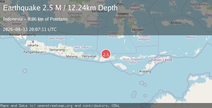 Map of Bali Sea