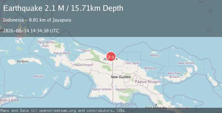 Map of Near North Coast of West Papua