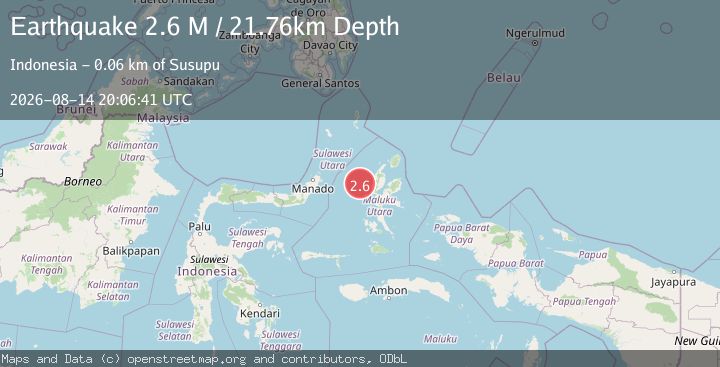 Map of Northern Molucca Sea
