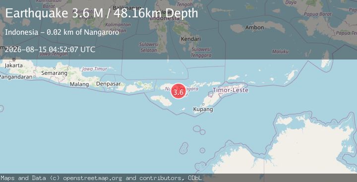 Map of Flores Region, Indonesia