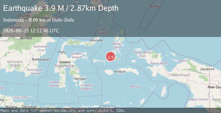 Map of Southern Molucca Sea