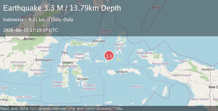 Map of Southern Molucca Sea