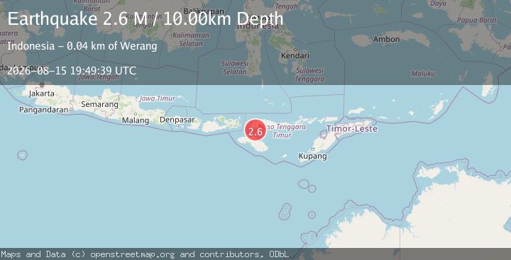 Map of Flores Region, Indonesia