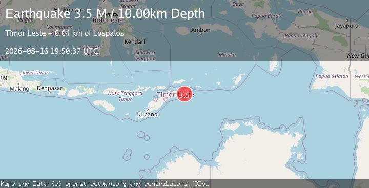 Map of Timor Region