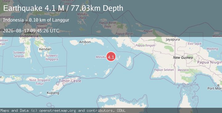 Map of Banda Sea