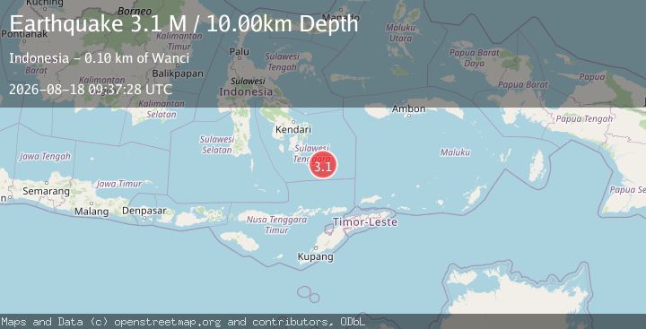 Map of Banda Sea