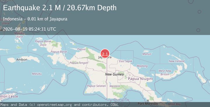 Map of Near North Coast of West Papua