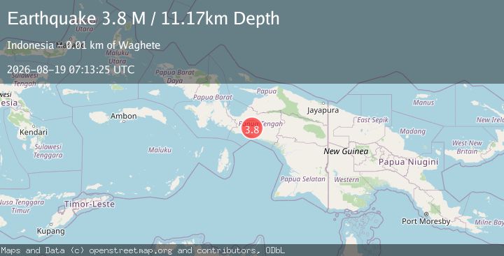 Map of West Papua Region, Indonesia
