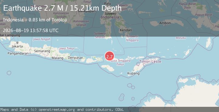 Map of Flores Region, Indonesia