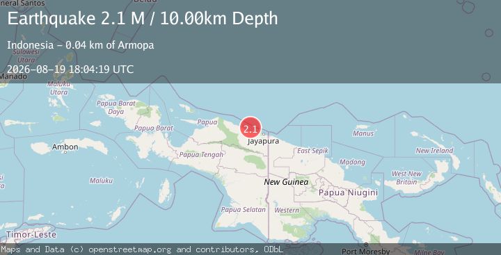Map of Near North Coast of West Papua