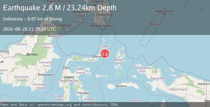 Map of Northern Molucca Sea
