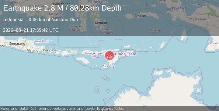 Map of Timor Region
