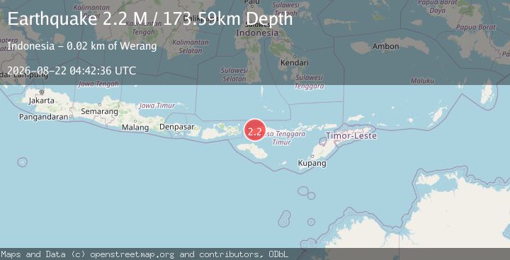 Map of Flores Region, Indonesia