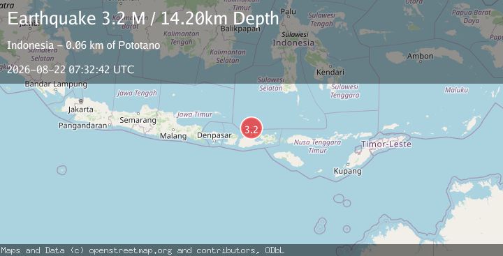 Map of Bali Sea