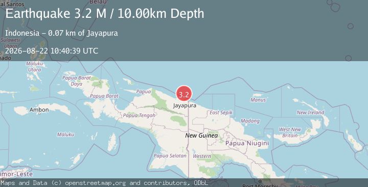 Map of West Papua Region, Indonesia