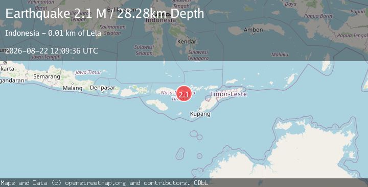 Map of Flores Region, Indonesia
