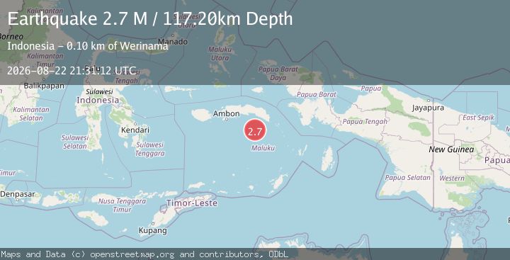 Map of Banda Sea