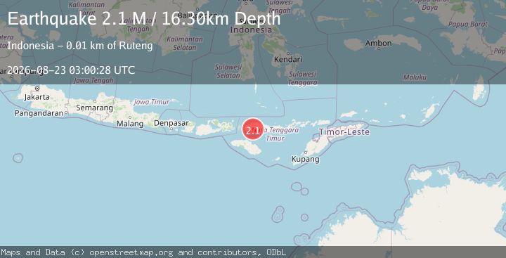 Map of Flores Region, Indonesia
